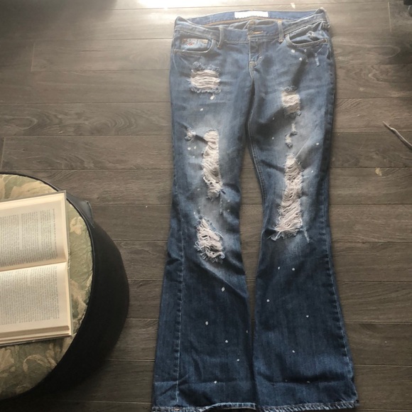Hollister Destroyed Flares low rise size 5 - Picture 2 of 4